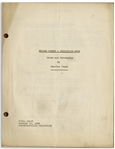 Moe Howard's 27pp. Script Dated October 1938 for The Three Stooges Film ''Flat Foot Stooges'' or ''Fire Picture'' -- Very Good Condition